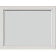 ODL Simulated Divided 3 Light Low-E Door Glass - Blanca - 27" x 17.25" Craftsman Frame Kit