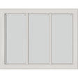 ODL Simulated Divided 3 Light Low-E Door Glass - Blanca - 23.313" x 17.938" Craftsman Frame Kit