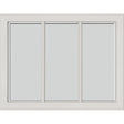 ODL Simulated Divided 3 Light Low-E Door Glass - Blanca - 27" x 17.25" Craftsman Frame Kit