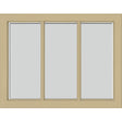 ODL Simulated Divided 3 Light Low-E Door Glass - Blanca - 24" x 17.25" Craftsman Frame Kit