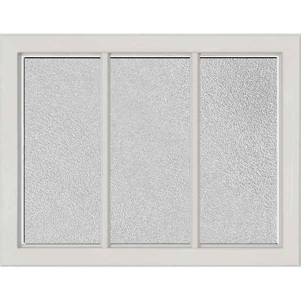 ODL Simulated Divided 3 Light Low-E Door Glass - Micro-Granite - 23.313" x 17.938" Craftsman Frame Kit