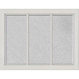 ODL Simulated Divided 3 Light Low-E Door Glass - Micro-Granite - 23.313" x 17.938" Craftsman Frame Kit