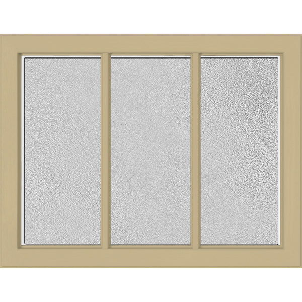 ODL Simulated Divided 3 Light Low-E Door Glass - Micro-Granite - 23.313" x 17.938" Craftsman Frame Kit