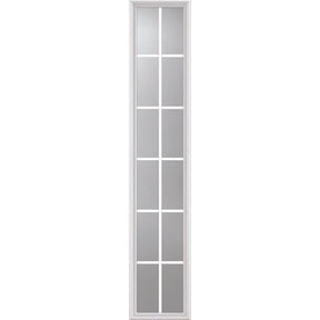 ODL Impact Resistant 12 Light - 5/8 Internal Grille Low-E Door Glass - 16" x 82" Frame Kit
