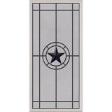 ODL Micro-Granite Elegant Star Door Glass - 24" x 50" Frame Kit