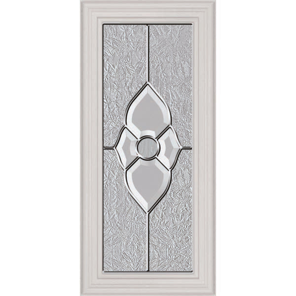 ステンドグラスパネル住宅用ホワイトオーム(1456)篠浦 ODL Nouveau Door Glass - 9.5
