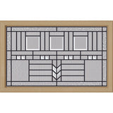 ODL Oak Park Door Glass - 27" x 17.25" Craftsman Frame Kit