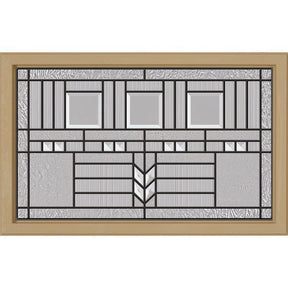 ODL Oak Park Door Glass - 27" x 17.25" Craftsman Frame Kit