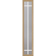 ODL Clear Door Glass - 6 Light - 5/8 Prairie Internal Grille - 10" x 50" Frame Kit