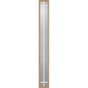 ODL Clear Low-E Door Glass - 6 Light - 5/8 Prairie Internal Grille - 10" x 82" Frame Kit