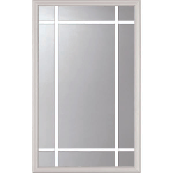 ODL Clear Door Glass - 9 Light - 5/8 Prairie Internal Grille - 24" x 38" Frame Kit