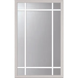 ODL Clear Door Glass - 9 Light - 5/8 Prairie Internal Grille - 24" x 38" Frame Kit