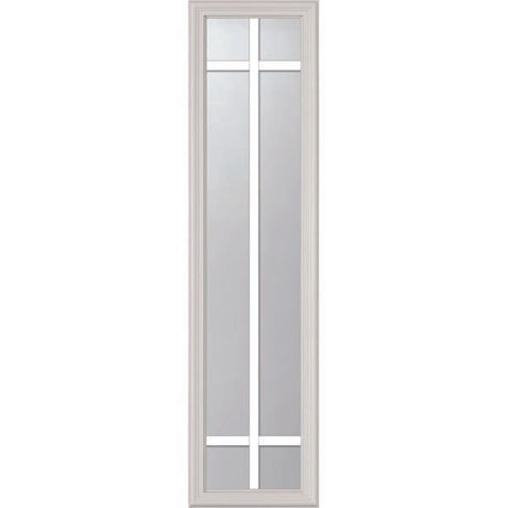 ODL Clear Door Glass - 6 Light - 5/8 Prairie Internal Grille - 10" x 38" Frame Kit