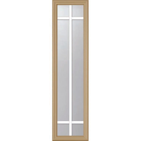 ODL Clear Door Glass - 6 Light - 5/8 Prairie Internal Grille - 10" x 38" Frame Kit
