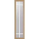 ODL Clear Door Glass - 6 Light - 5/8 Prairie Internal Grille - 10" x 38" Frame Kit