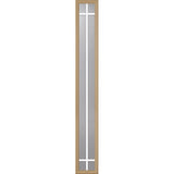 ODL Clear Door Glass - 6 Light - 5/8 Prairie Internal Grille - 9" x 66" Frame Kit