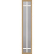 ODL Clear Low-E Door Glass - 6 Light - 5/8 Prairie Internal Grille - 10" x 50" Frame Kit