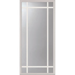 ODL Clear Low-E Door Glass - 9 Light - 5/8 Prairie Internal Grille - 24" x 50" Frame Kit