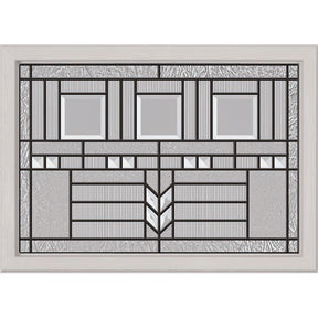 ODL Oak Park Door Glass - 24" x 17.25" Craftsman Frame Kit