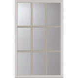 ODL Clear Door Glass - 9 Light - 5/8 Internal Grille - 24" x 38" Frame Kit