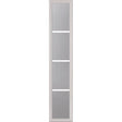 ODL Clear Low-E Door Glass - 4 Light - 5/8 Internal Grille - 10" x 50" Frame Kit