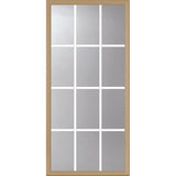 ODL Clear Door Glass - 12 Light - 5/8 Internal Grille - 24" x 50" Frame Kit