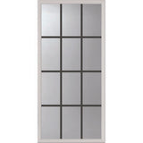 ODL Clear Door Glass - 12 Light - 5/8 Internal Grille - 24" x 50" Frame Kit