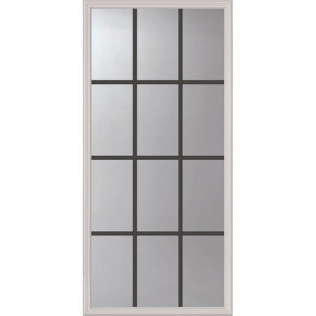 ODL Clear Door Glass - 12 Light - 5/8 Internal Grille - 24" x 50" Frame Kit