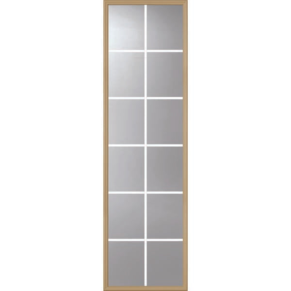 ODL Clear Door Glass - 12 Light - 5/8 Internal Grille - 24" x 82" Frame Kit