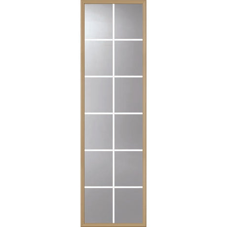 ODL Clear Low-E Door Glass - 12 Light - 5/8 Internal Grille - 24" x 82" Frame Kit