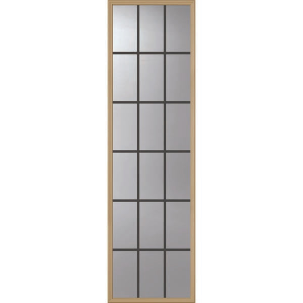 ODL Clear Door Glass - 18 Light - 5/8 Internal Grille - 24" x 82" Frame Kit