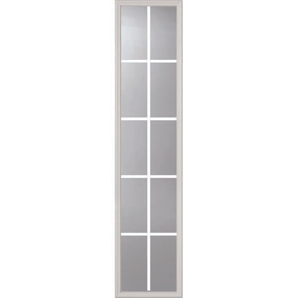 ODL Clear Door Glass - 10 Light - 5/8 Internal Grille - 16" x 66" Frame Kit