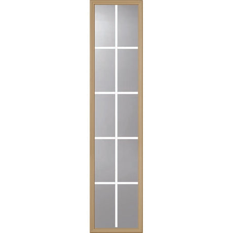 ODL Clear Door Glass - 10 Light - 5/8 Internal Grille - 16" x 66" Frame Kit