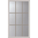 ODL Clear Door Glass - 9 Light - 5/8 Internal Grille - 22" x 38" Frame Kit