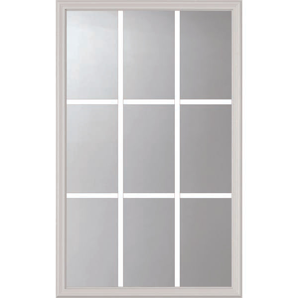ODL Clear Low-E Door Glass - 9 Light - 5/8 Internal Grille - 24