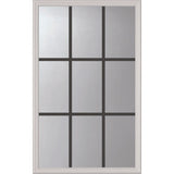 ODL Clear Door Glass - 9 Light - 5/8 Internal Grille - 24" x 38" Frame Kit