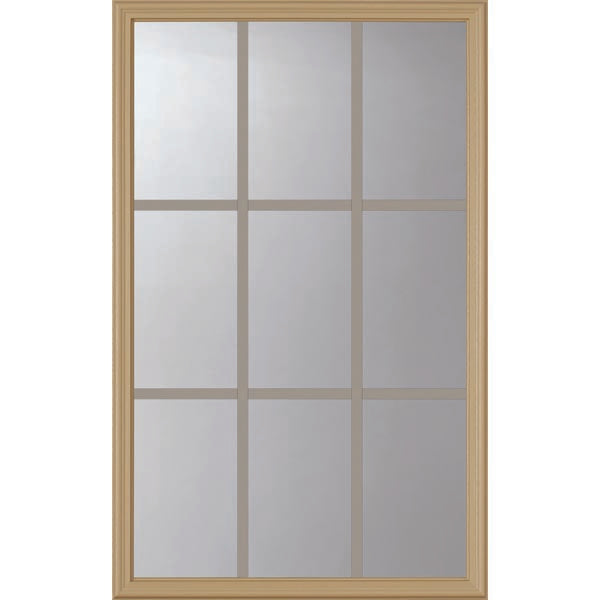 ODL Clear Door Glass - 9 Light - 5/8 Internal Grille - 24" x 38" Frame Kit