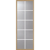 ODL Clear Low-E Door Glass - 10 Light - 5/8 Internal Grille - 24" x 66" Frame Kit