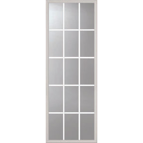 ODL Clear Low-E Door Glass - 15 Light - 5/8 Internal Grille - 24" x 66" Frame Kit
