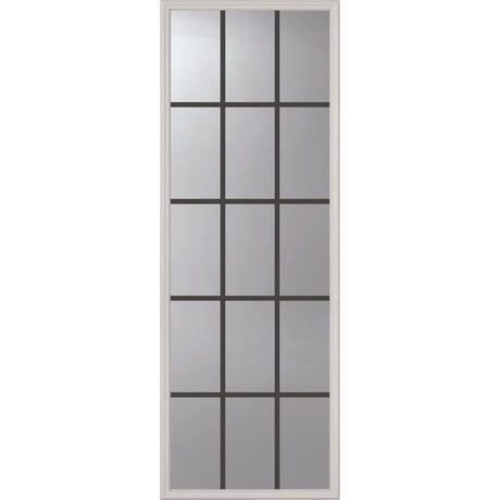 ODL Clear Door Glass - 15 Light - 5/8 Internal Grille - 24" x 66" Frame Kit
