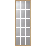 ODL Clear Low-E Door Glass - 15 Light - 5/8 Internal Grille - 24" x 66" Frame Kit