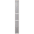 ODL Clear Low-E Door Glass - 5 Light - 5/8 Internal Grille - 9" x 66" Frame Kit