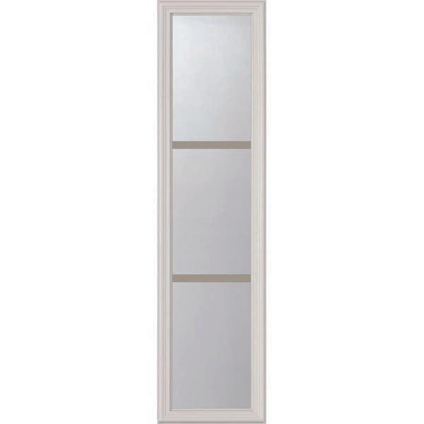 ODL Clear Low-E Door Glass - 3 Light - 5/8 Internal Grille - 10" x 38" Frame Kit