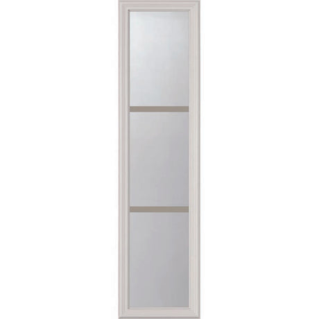 ODL Clear Low-E Door Glass - 3 Light - 5/8 Internal Grille - 10" x 38" Frame Kit