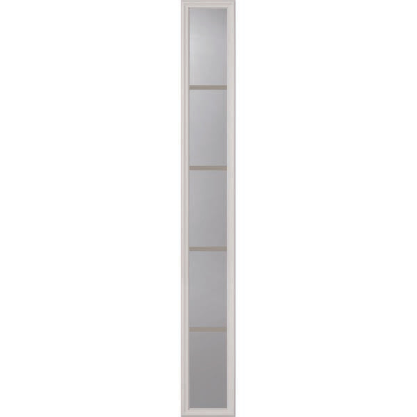 ODL Clear Low-E Door Glass - 5 Light - 5/8 Internal Grille - 9" x 66" Frame Kit