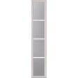 ODL Clear Low-E Door Glass - 4 Light External Grille - 10" x 50" Frame Kit