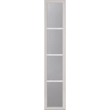 ODL Clear Low-E Door Glass - 4 Light External Grille - 10" x 50" Frame Kit