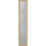 ODL Clear Low-E Door Glass - 4 Light External Grille - 10" x 50" Frame Kit