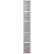 ODL Clear Low-E Door Glass - 5 Light External Grille - 10" x 66" Frame Kit