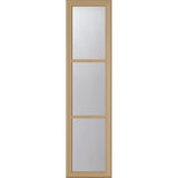 ODL Clear Low-E Door Glass - 3 Light External Grille - 10" x 38" Frame Kit